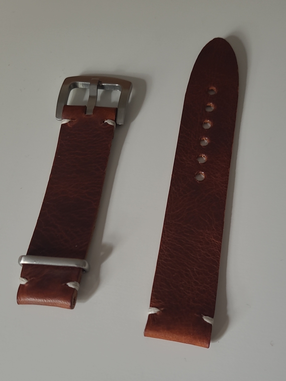 Classic Brown Homemade (England) 20mm Leather Watch Strap